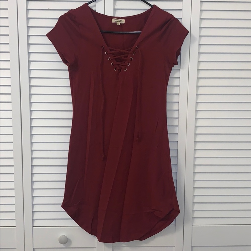 Red bodycon dress